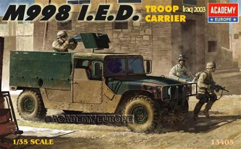 Academy M998 Ied Gun Truck 135 Military Academy Plastic Kits