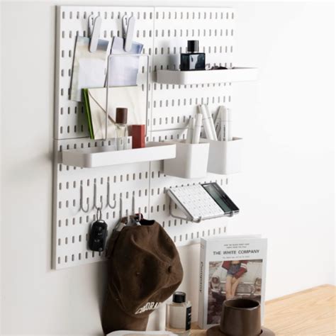 Pegboard Combination Wall Organizer Kit Wall Mount Display Hanging