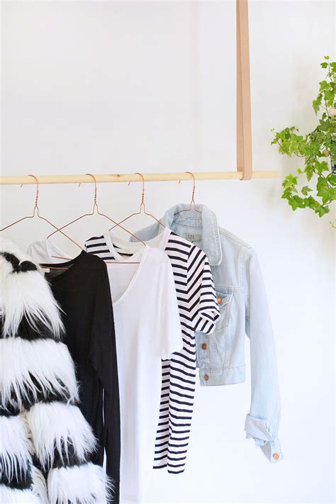 Diy Hanging Clothes Rail — Caroline Burke Burkatron