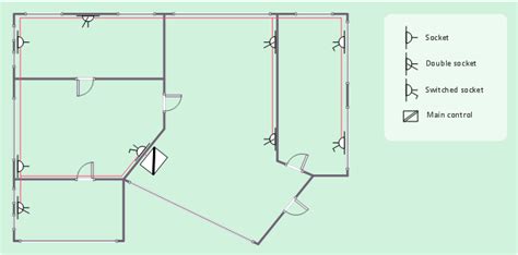 Network Layout Floor Plans | Plant Layout Plans | Cafe electrical floor ...