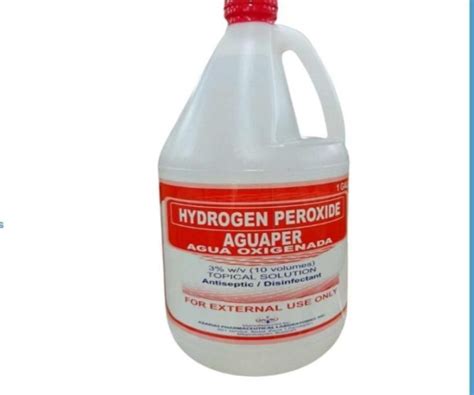 Hydrogen Peroxide Aguaper Agua Oxigenada 1gallon Lazada Ph