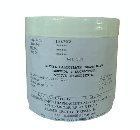 Methyl Salicylate Cream 50gm At Rs 300 Kg Cas No 119 36 8 In Thrissur Id 2851295474973