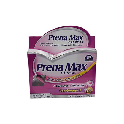 Prena Max 30 Cápsulas Farmacias Gi Mejoramos tu salud elevando tu