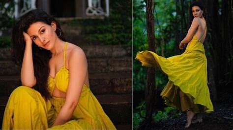 Amyra Dastur S Daring Yellow Backless Dress Will Leave You Breathless