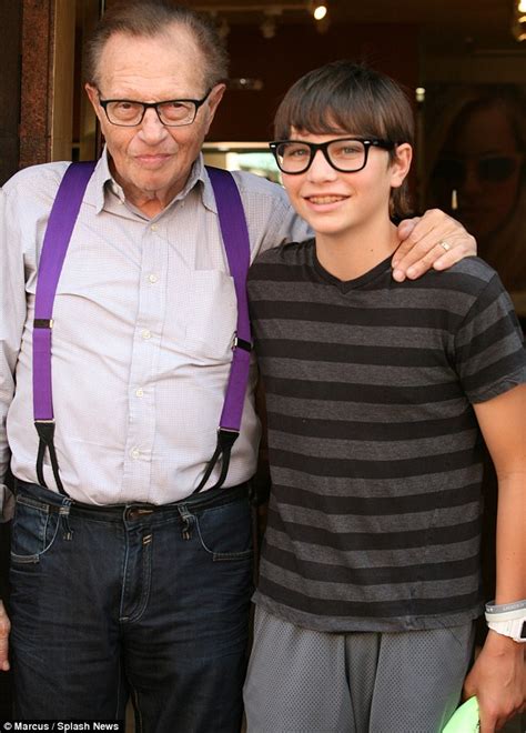 Larry King 79 Bonds With His Son As He Buys Him A Pair Of Near Matching Geeky Glasses