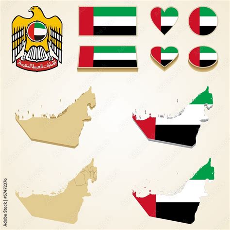 Uae Flag Map