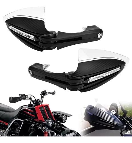 Cubre Pu Os Moto Hand Guards Universales Luz Led Meses Sin Inter S