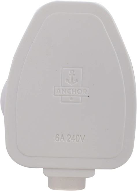 Anchor By Panasonic 6a 3 Pin Plug Top 240v White Pack Of 6 Amazon