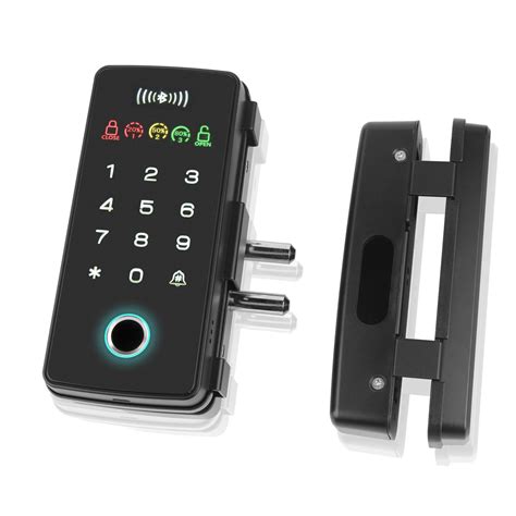 Waterproof Digital Biometric Handle Fingerprint Glass Door Ttlock App