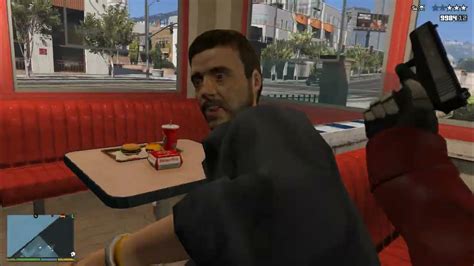 Gta 5 Burger Shot Robbery Six Star Escape Youtube