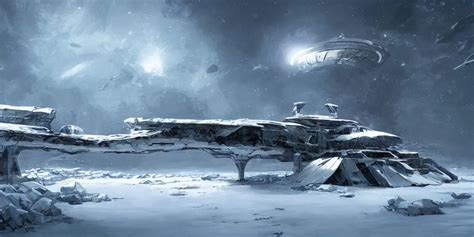 Remnants Of An Old Spaceship In Snow Artstation Stable Diffusion