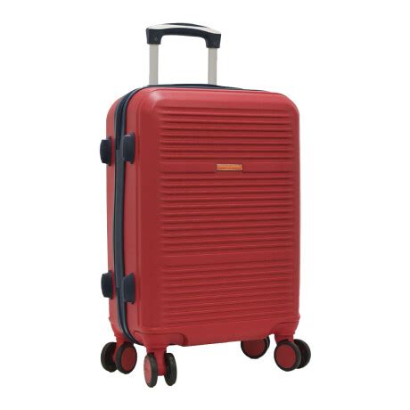 Valija Chica Rígida p Cabina Carry On Viaje 4 Ruedas Candado Rojo