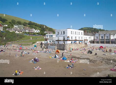 combe martin beach , north Devon Stock Photo - Alamy