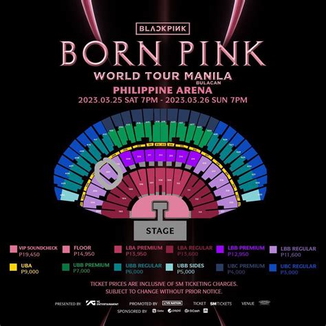 Black Pink Lower Box B Regular Day Ticket Tickets Vouchers Event