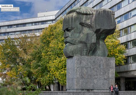 Chemnitz Pomnik Karola Marksa Karl Marx Monument Zdj Cia