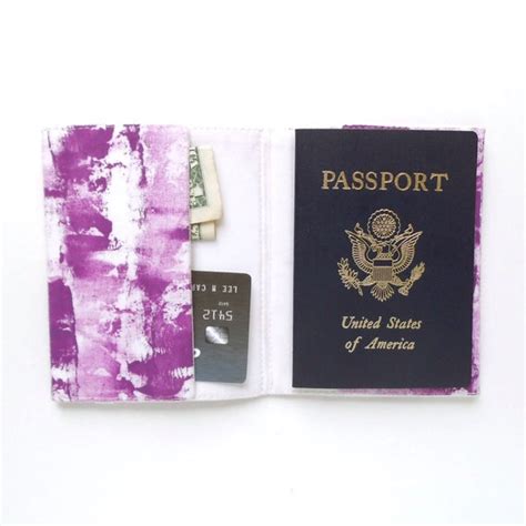 Purple Passport Cover Splatter Paint Passport Holder By Lpbylp