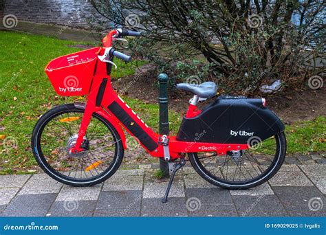 Electric Bike Sharing By Uber Editorial Image Image Of Outdoors