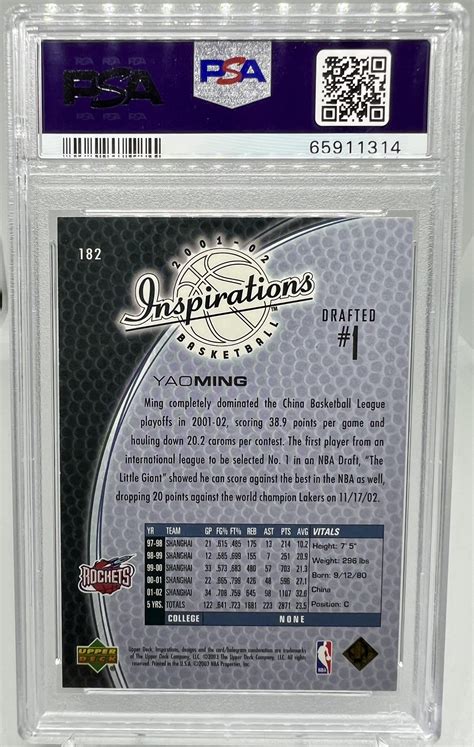 Yao Ming Rookie Card Collection 01 of 41: Upper Deck Inspirations XRC ...