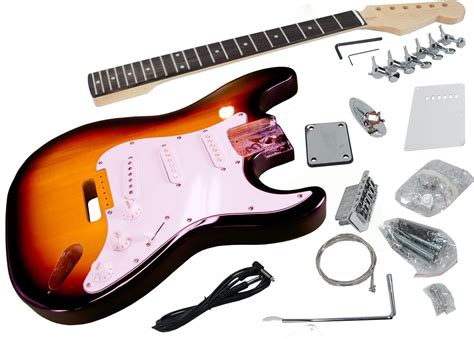 Solo ST Kit De Guitarra Para Bricolaje Cuerpo De Madera De Basswood