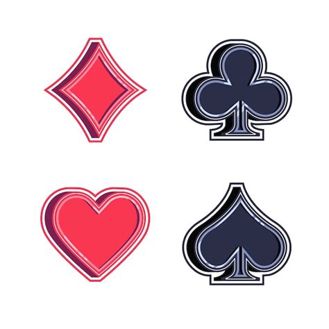 Free Vector Flat Design Playing Cards Icon Set