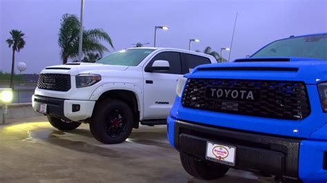 Toyota Tundra Trd Pro Voodoo Blue Vs Tunra Trd Pro White Youtube