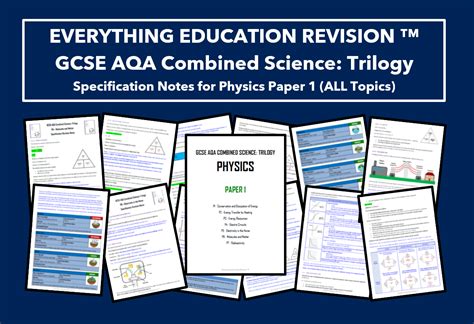 Gcse Aqa Combined Science Trilogy Specification Revision Notes For