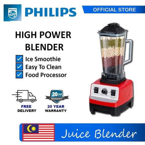 Philips 4500W Heavy Duty 2 5L Blender Pengisar Tugas Berat Mixer Juicer