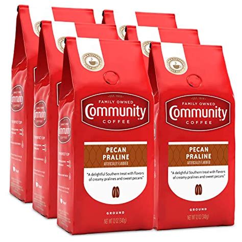 Community Coffee Pecan Praline Flavored 72 Ounces Medium Roast Ground