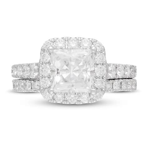 Neil Lane Diamond Bridal Set 3 12 Ct Tw Princess And Round 14k White Gold Kay