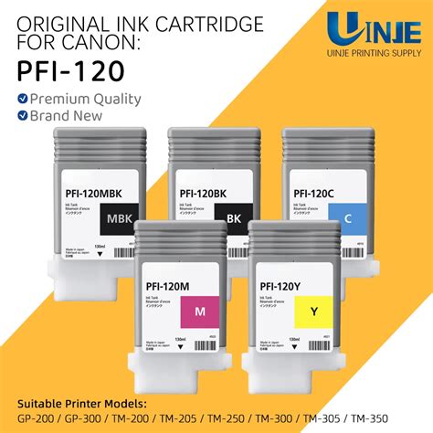 New For Canon Pfi Pfi Ink Cartridge Ml Imageprograf Gp Gp