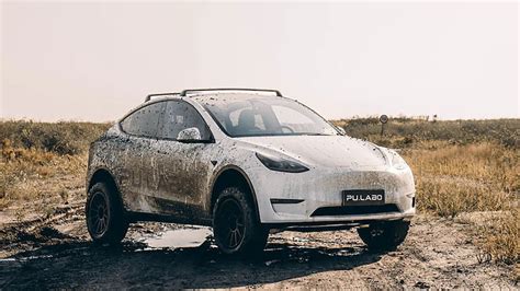 Watch This Tesla Model Y Go Mudding With A New 5 Inch Lift Kit