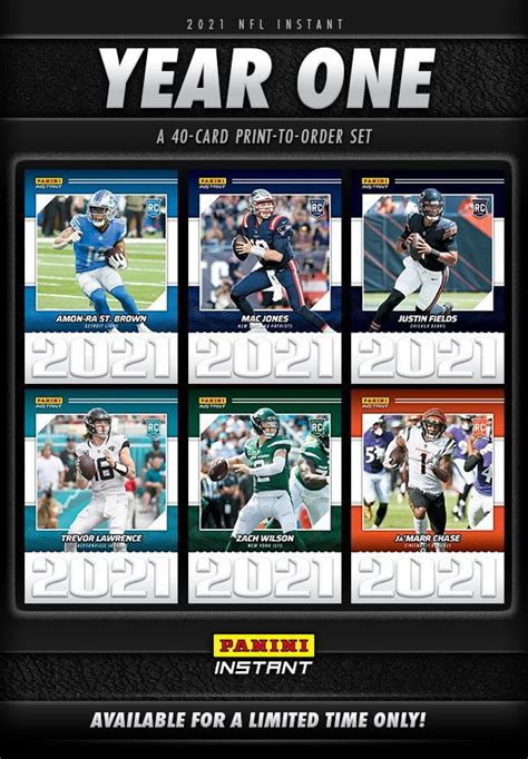 Panini Instant Year One Football Cards Checklist Added First