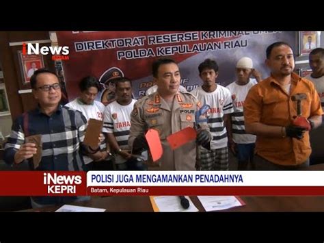 Curi Besi Di Laut Anambas 14 Orang Diringkus Polisi INEWS YouTube