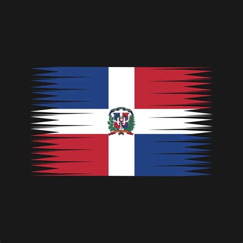 Dominican Republic Flag Vector. National Flag 11081250 Vector Art at ...