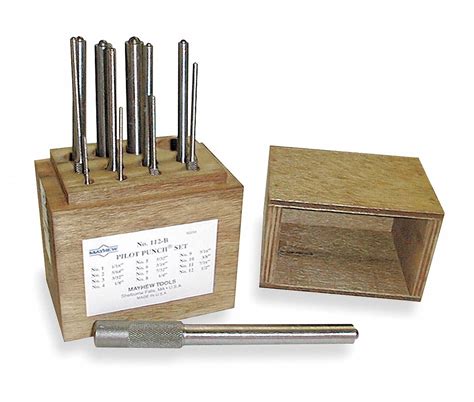 Mayhew Roll Pin Punch Set 1 In1 12 In2 In2 12 In3 In3 12 In4