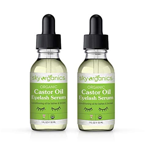 Organic Castor Oil Eyelash Serum From Sky Organics Restore And Improve