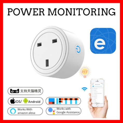 Ewelink App Wifi Smart Socket With Power Monitoring 16a Lazada