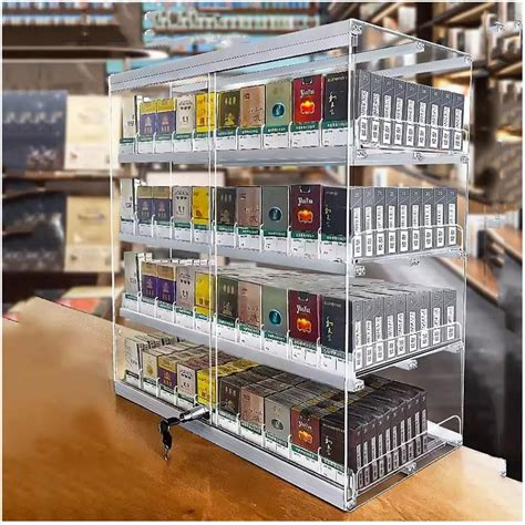 Amazon Cigarette Display Rack Shelf Acrylic Automatic Cigarette