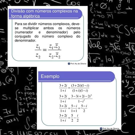 Opera Es N Meros Complexos Divis O