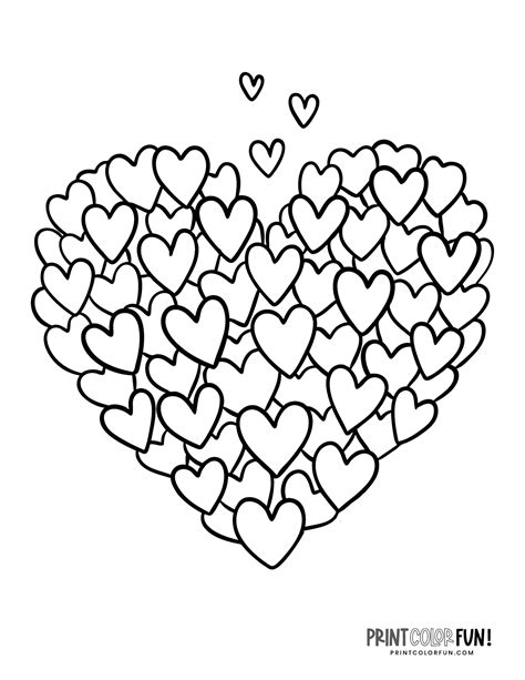 Heart Color By Number Coloring Pages