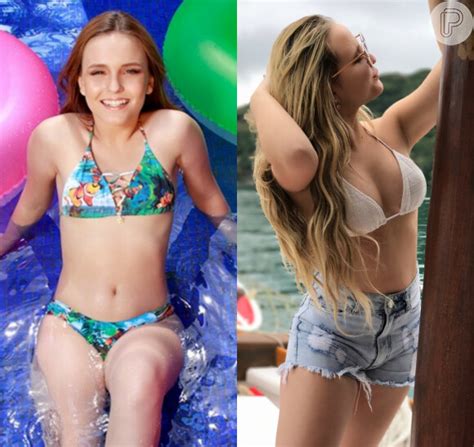 Foto Antes e depois fãs indicam que atriz Larissa Manoela colocou