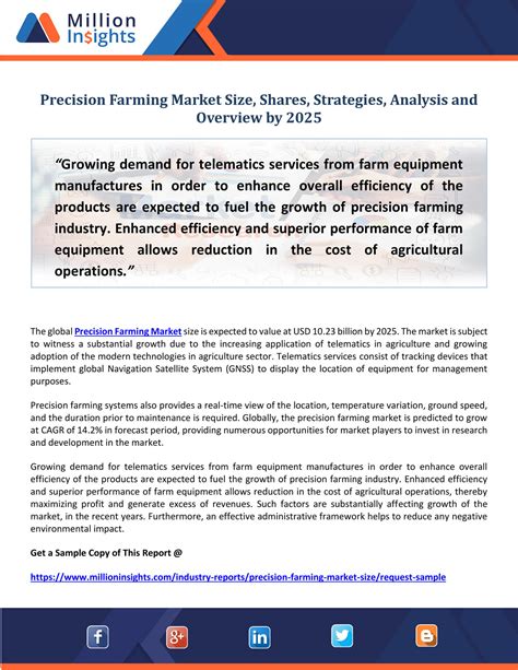 Market Developer Precision Farming Market Size Shares Strategies