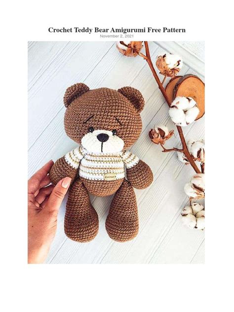 Crochet Teddy Bear Amigurumi Free Pattern Pdf Amigurumi Crochet Artofit