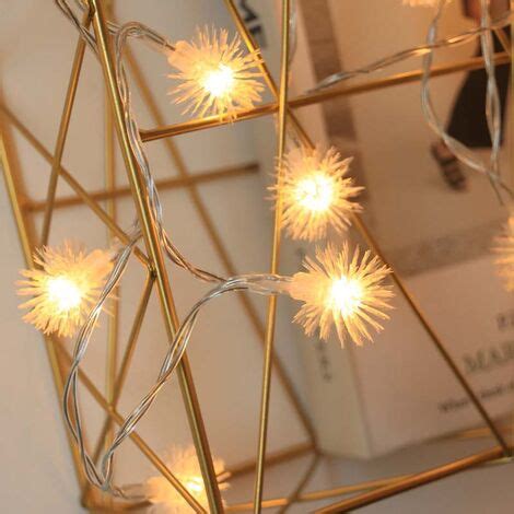 LED Hairy Ball String Lights Garden Garden Decoration Christmas Day