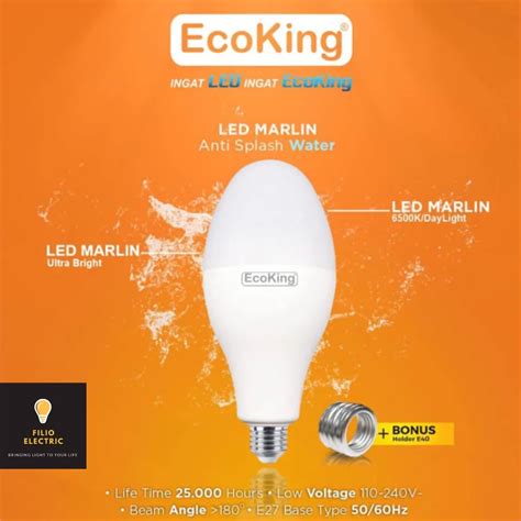 Jual Lampu Jalan Led Bulb Marlin Ecoking Watt Watt Shopee