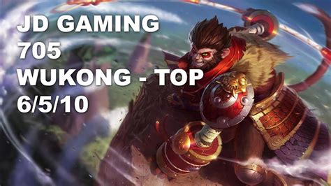 Jd Gaming Top Wukong Vs Jax Kr Challenger Rank Game Youtube