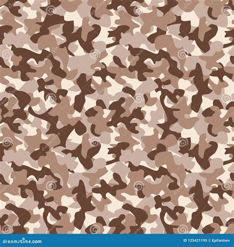 Military Camo Seamless Pattern Camouflage Backdrop In Desert Brown