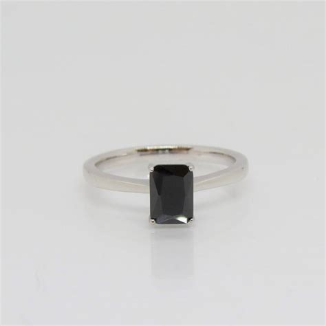 Black Sapphire Ring - Etsy