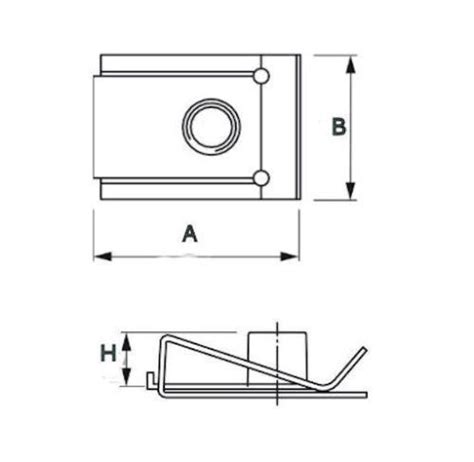 Blechmuttern Schnappmuttern Klemmmuttern EDELSTAHL A2 M4 M6 2 9 4