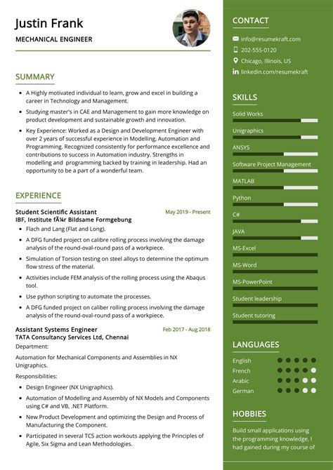 Mechanical Engineer Resume Sample in 2025 - ResumeKraft